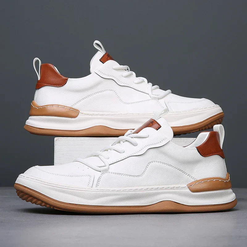 Noble Italiana Leather Sneakers - Unisex in white