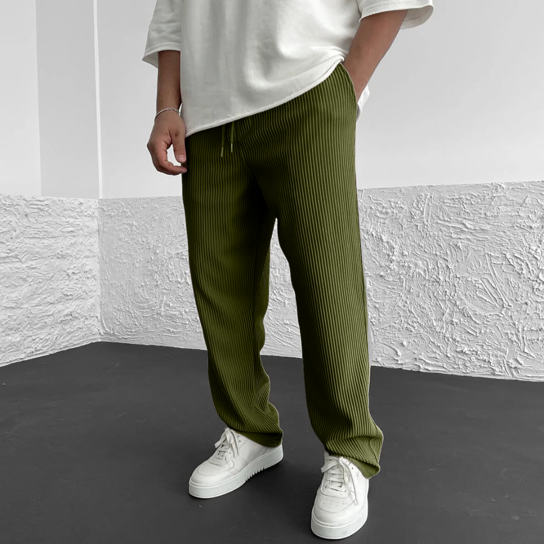 Monaco Relaxed Knit Pants - Unisex in green