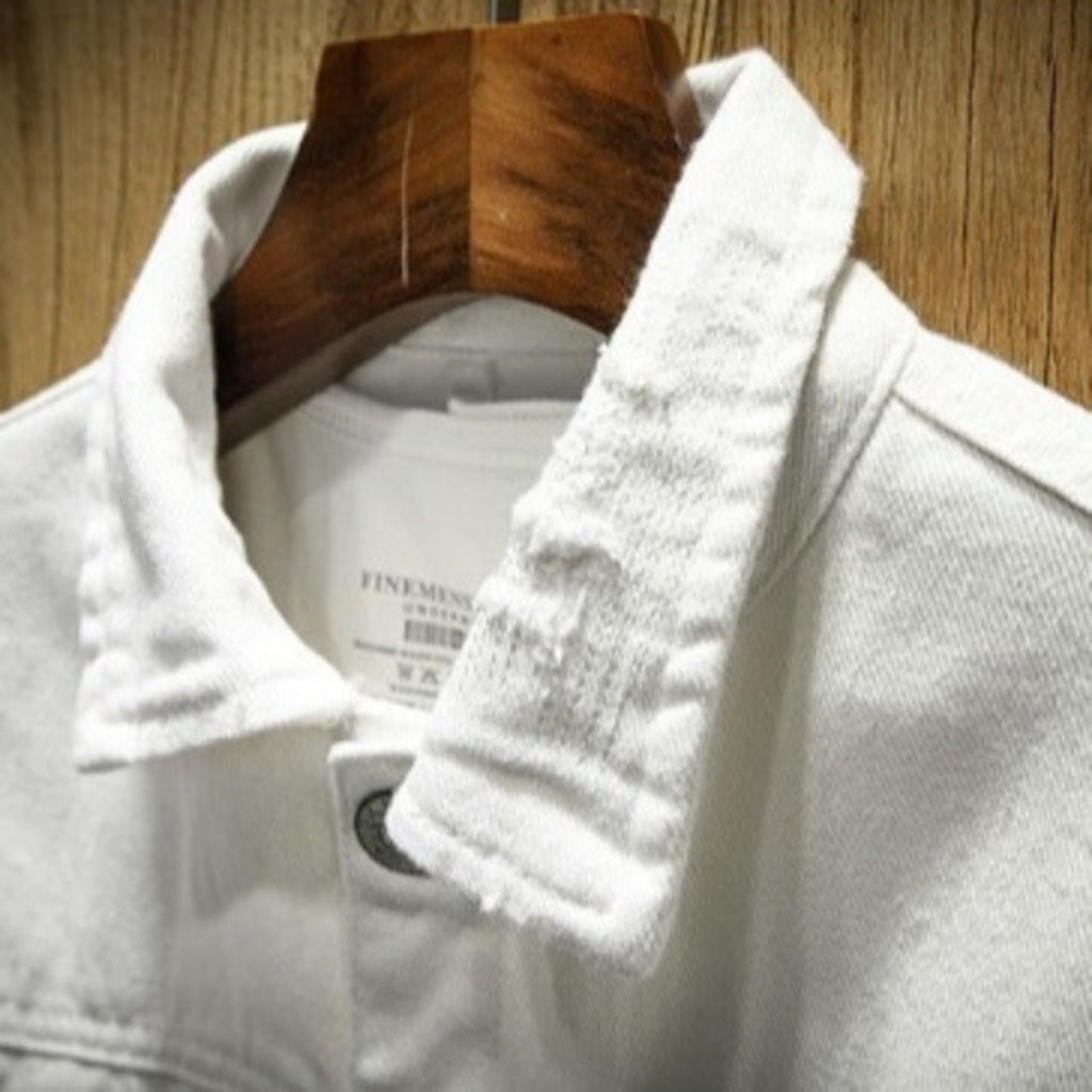 Bastian Ripped Jacket - Unisex in pink