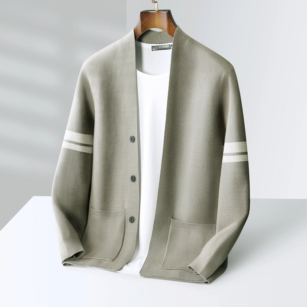 Finn Fine-Knit Cardigan - Unisex in green
