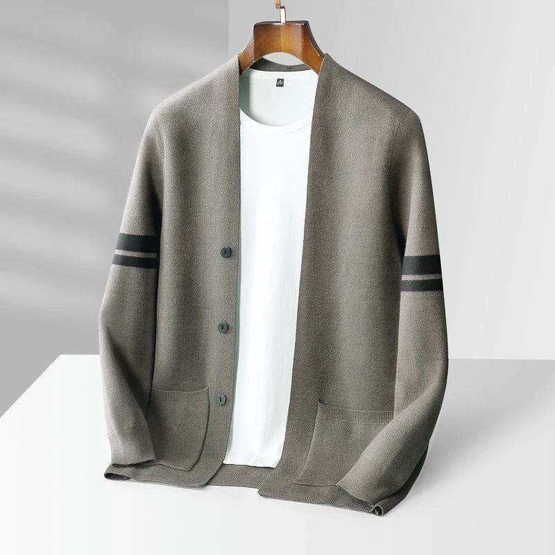 Finn Fine-Knit Cardigan - Unisex in green