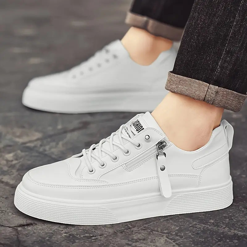 Hudson Leather Sneakers - Men's in white