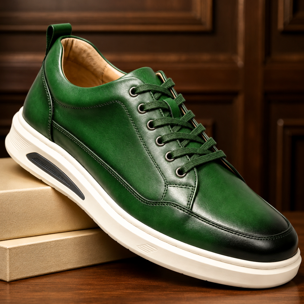 Sawyer Handmade Leather Sneakers - Men's in red