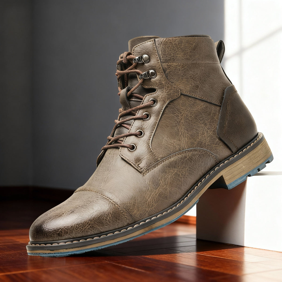 Bexley Combat Boots - Men's in saddle brown
