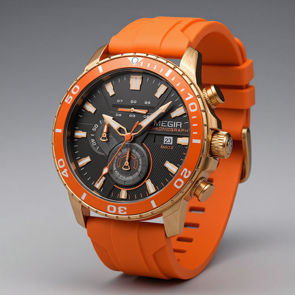 Lawson Chronomaster Watch - Unisex in orange