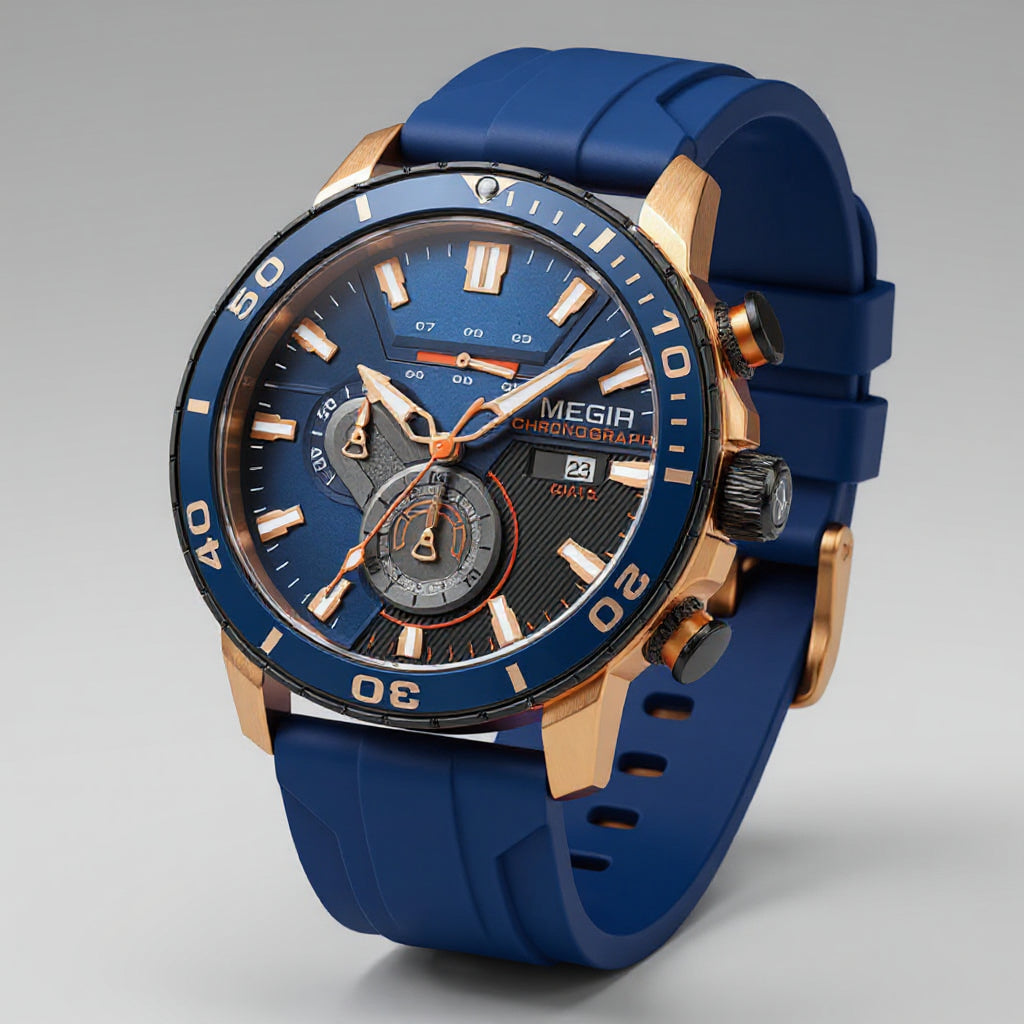 Lawson Chronomaster Watch - Unisex in blue