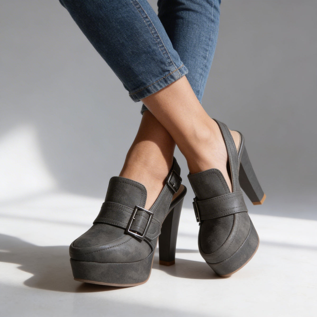 Florence Platform Heels - Women's in brown