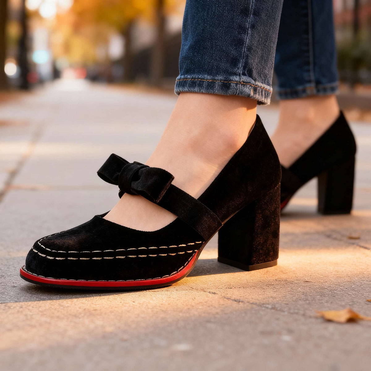 Marlowe Velvet Loafers - Women's in pink