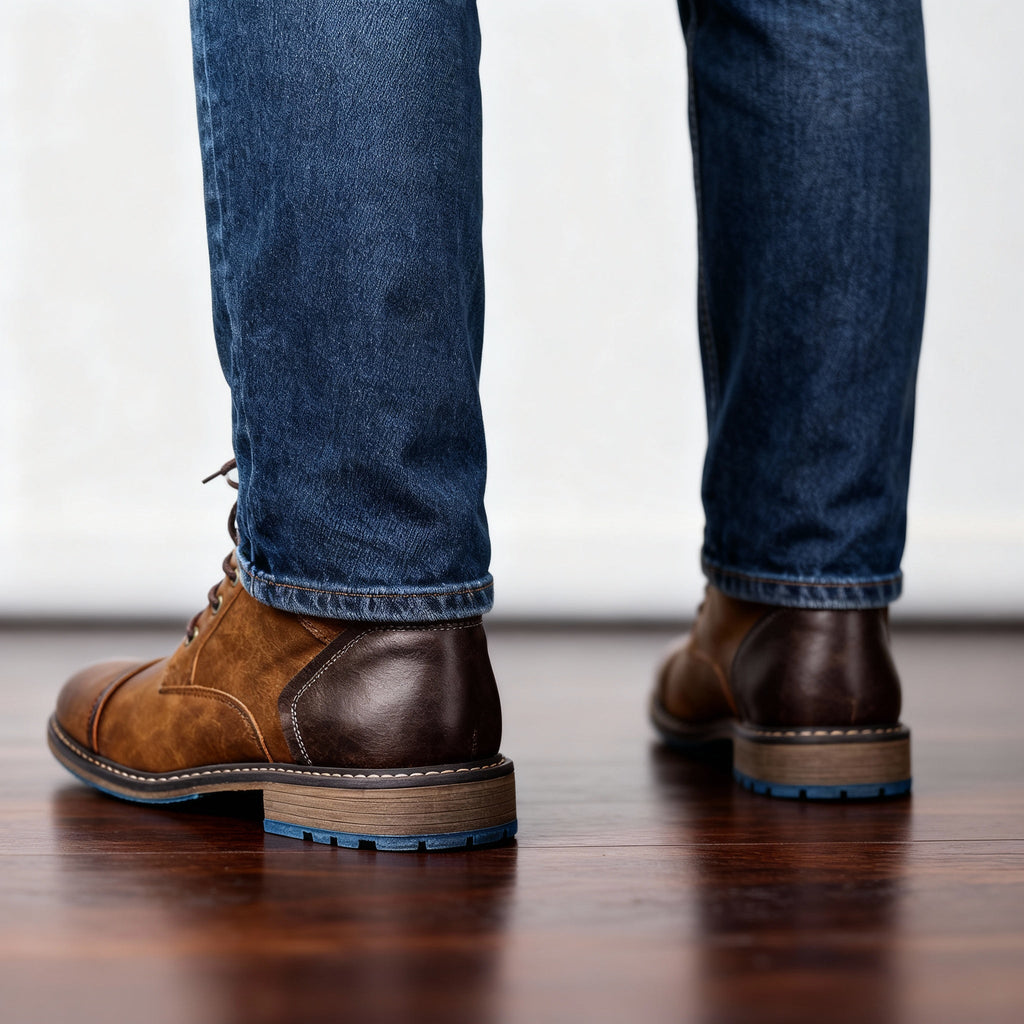 Bexley Combat Boots - Men's in saddle brown