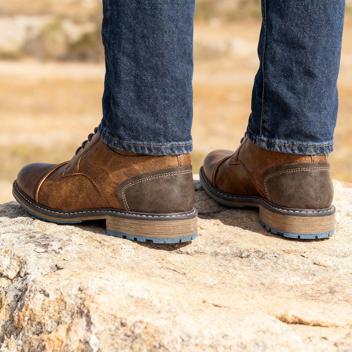 Marlowe Cap-Toe Derbies - Men's in leather brown