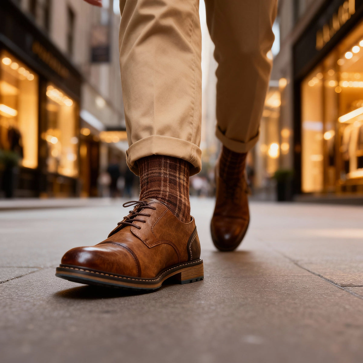 Milo Cap-Toe Derbies - Men's in leather brown