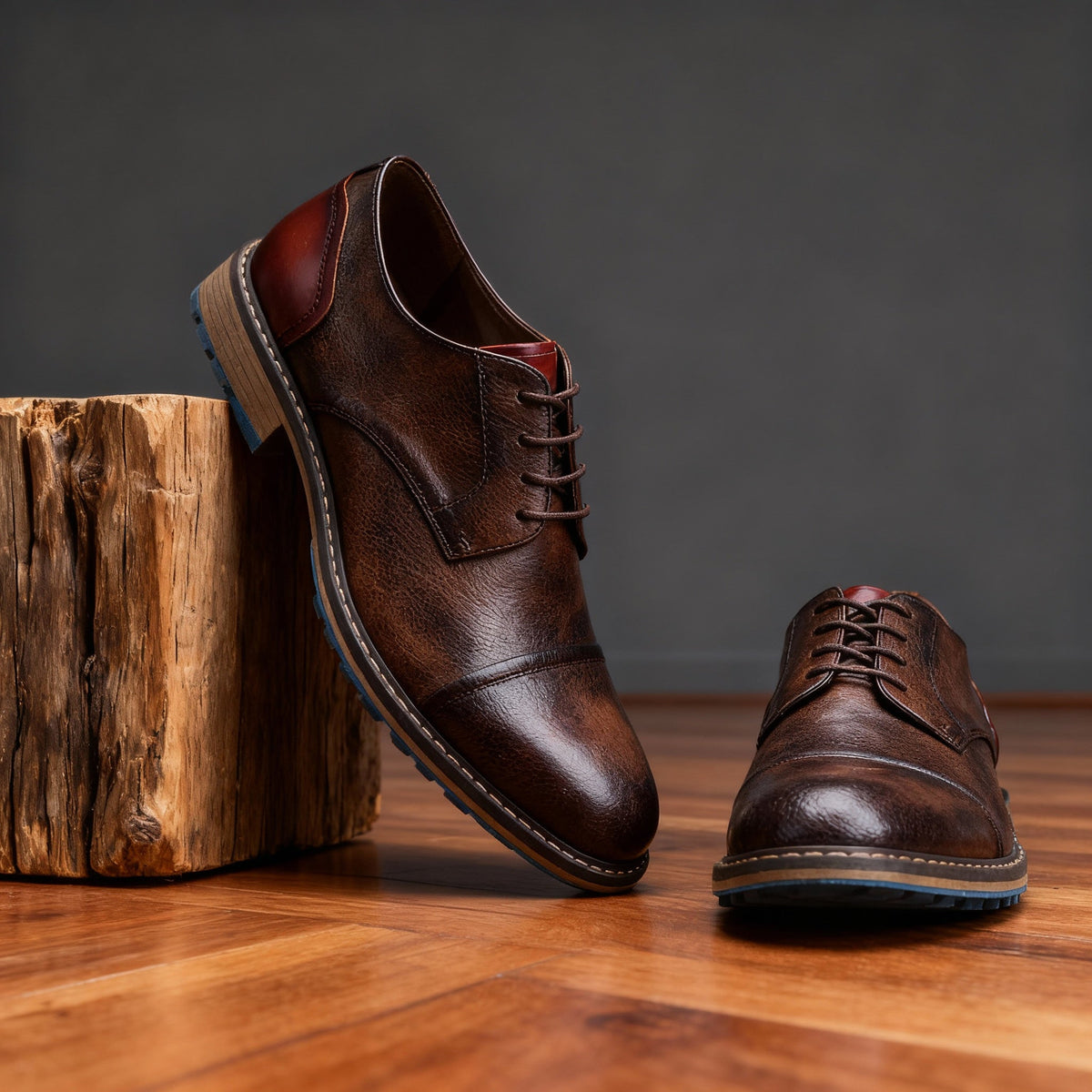 Marlowe Cap-Toe Derbies - Men's in leather brown