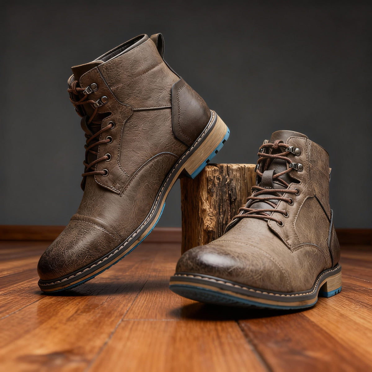 Bexley Combat Boots - Men's in saddle brown