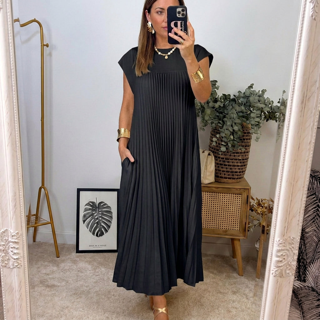 Elsie Everyday Midi Dress - Women's in beige