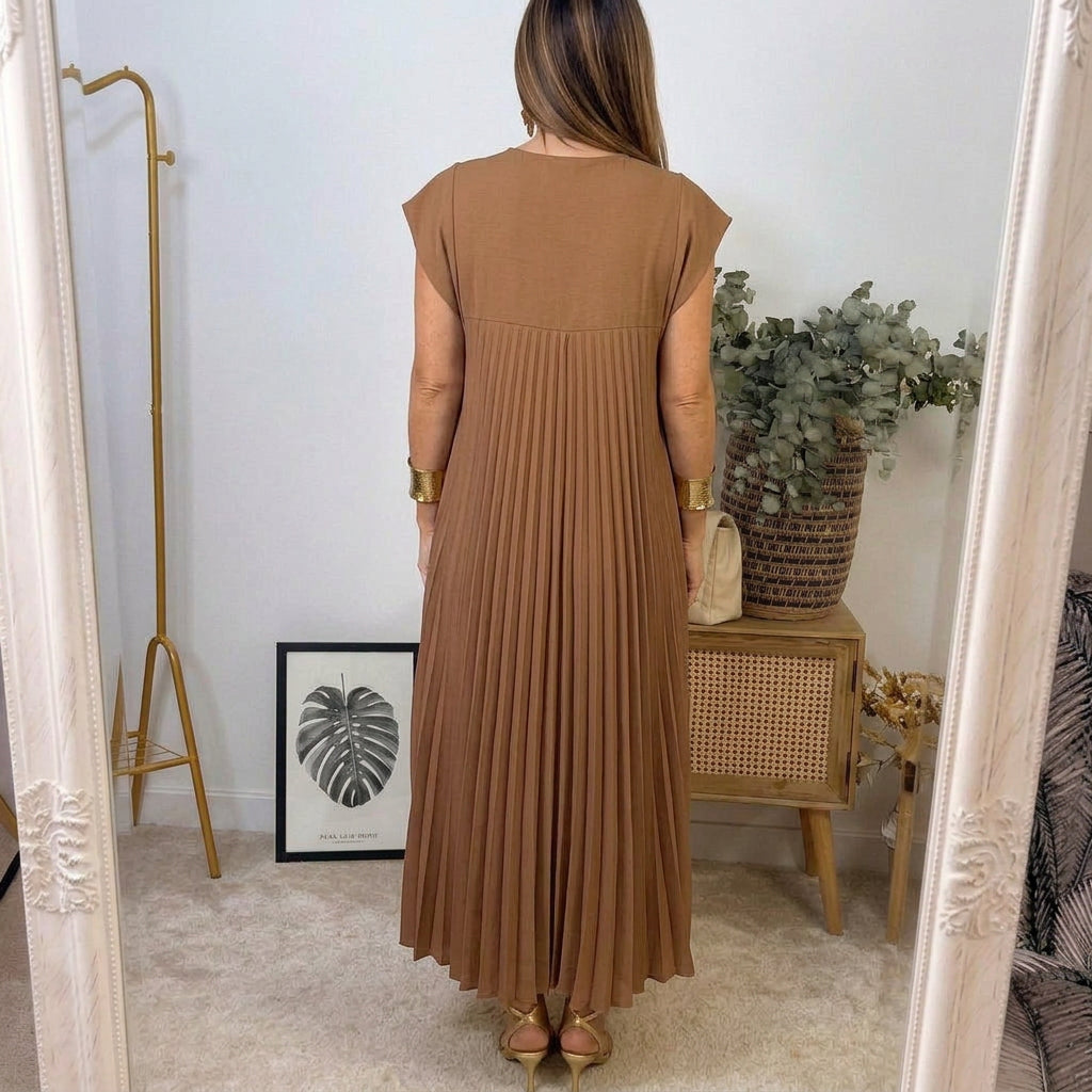 Elsie Everyday Midi Dress - Women's in brown