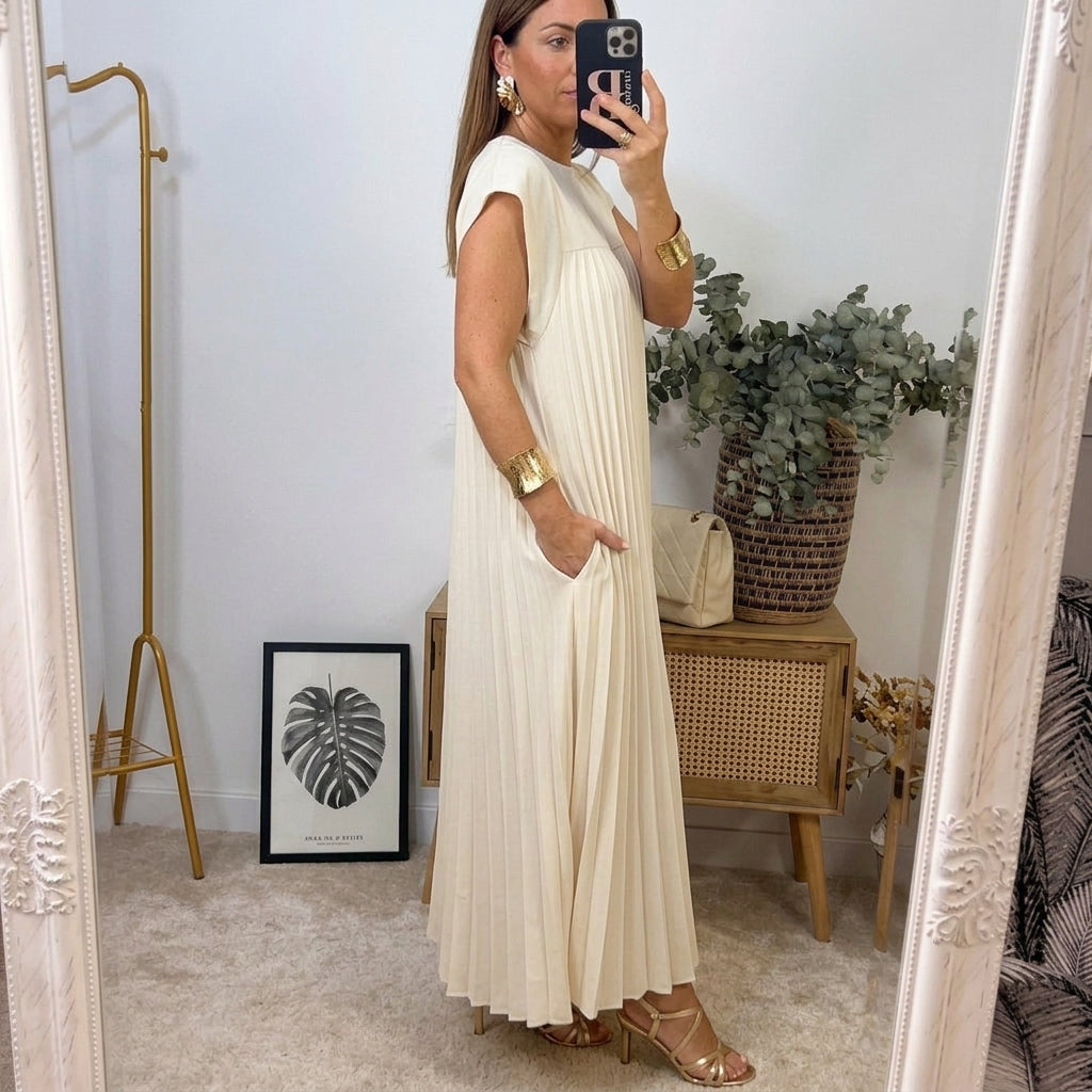 Elsie Everyday Midi Dress - Women's in gray