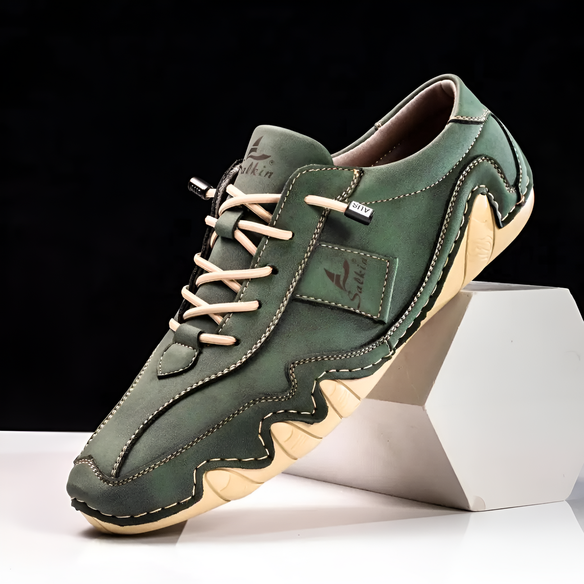 Halden Leather Sneakers - Men's in blue