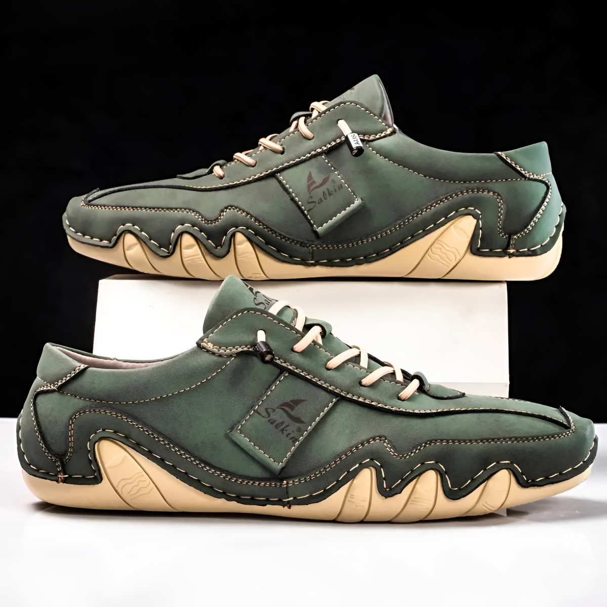 Halden Leather Sneakers - Men's in blue