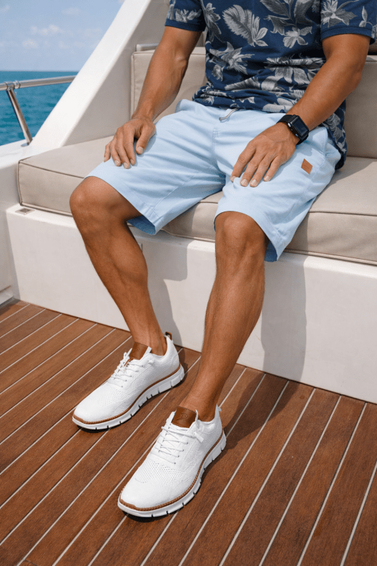 Cotton Mercer Shorts - Unisex in navy