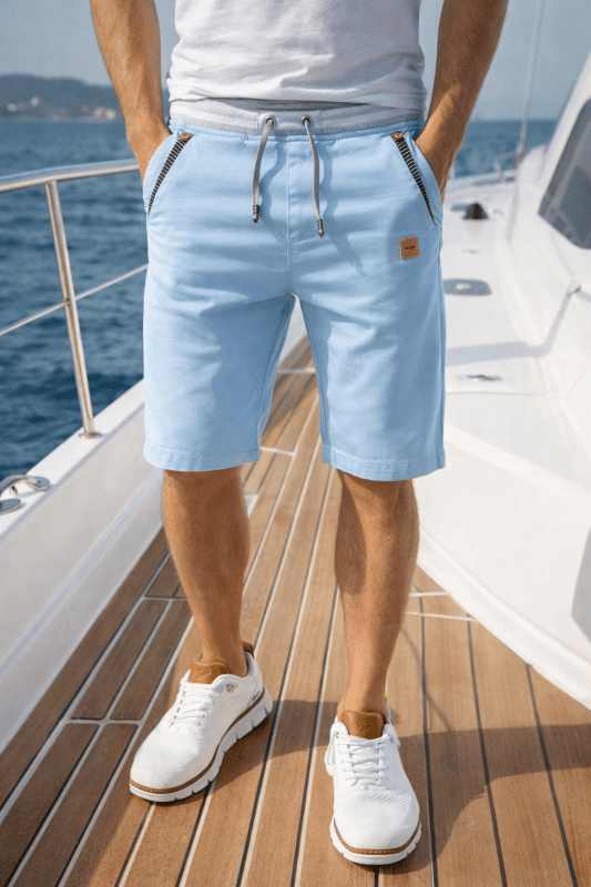 Cotton Mercer Shorts - Unisex in navy
