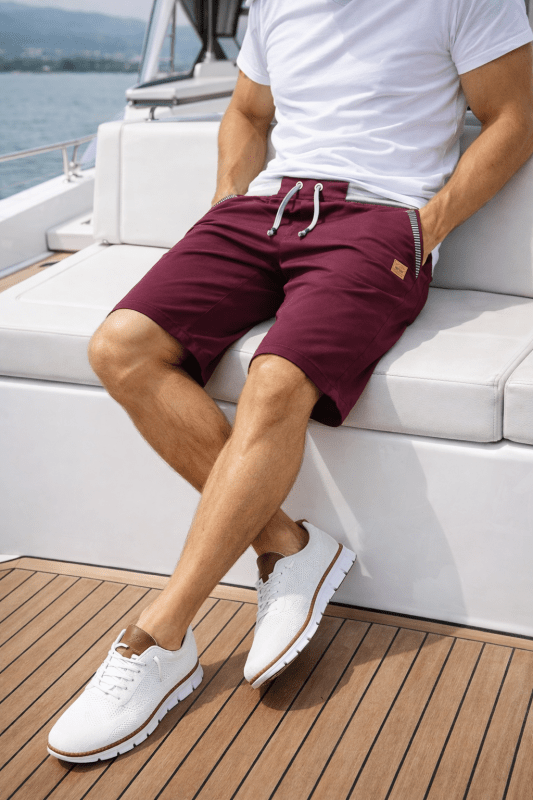 Cotton Mercer Shorts - Unisex in navy