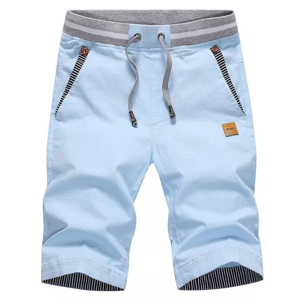 Cotton Mercer Shorts - Unisex in sky blue