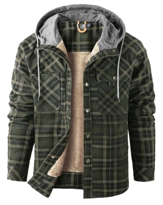 Cotton Hugo Jacket - Unisex in ivar blue
