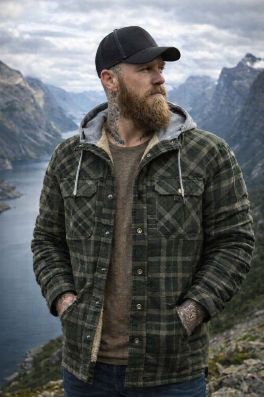 Cotton Hugo Jacket - Unisex in ragnar blue