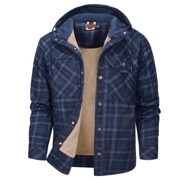 Cotton Hugo Jacket - Unisex in ivar blue