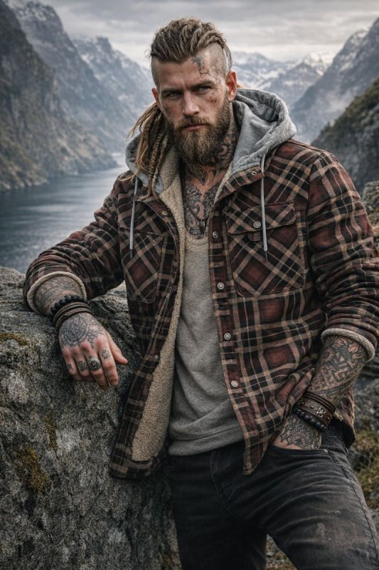 Cotton Hugo Jacket - Unisex in nordic brown