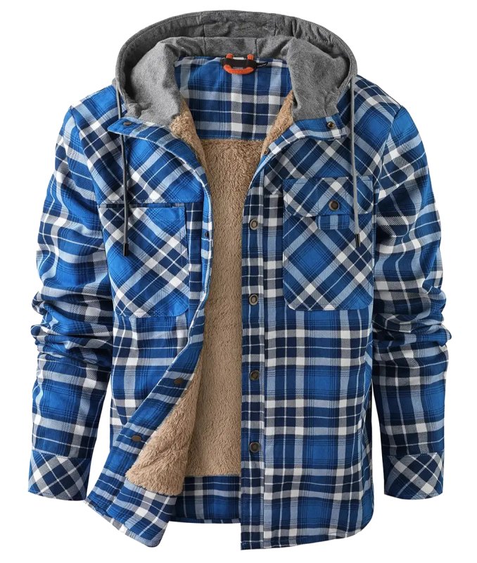 Cotton Hugo Jacket - Unisex in ivar blue