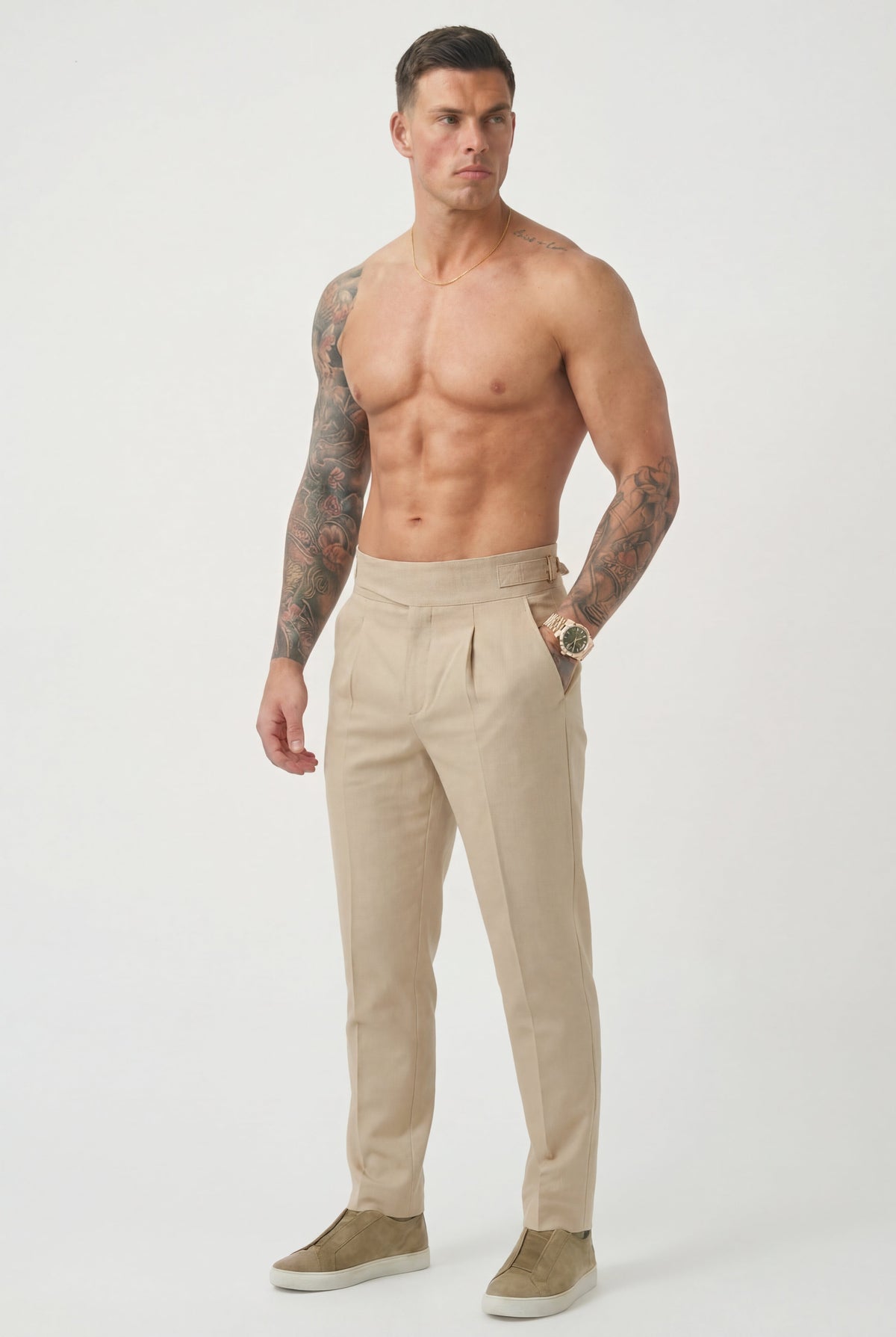 Cotton Lockhart Pants - Unisex - Cream