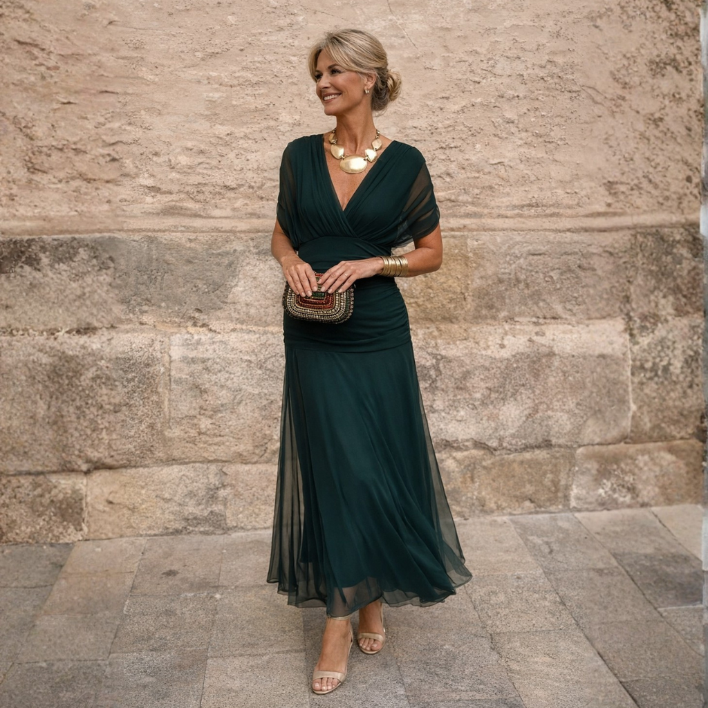 Archer Flow Maxi Dress - Women's in dark green
