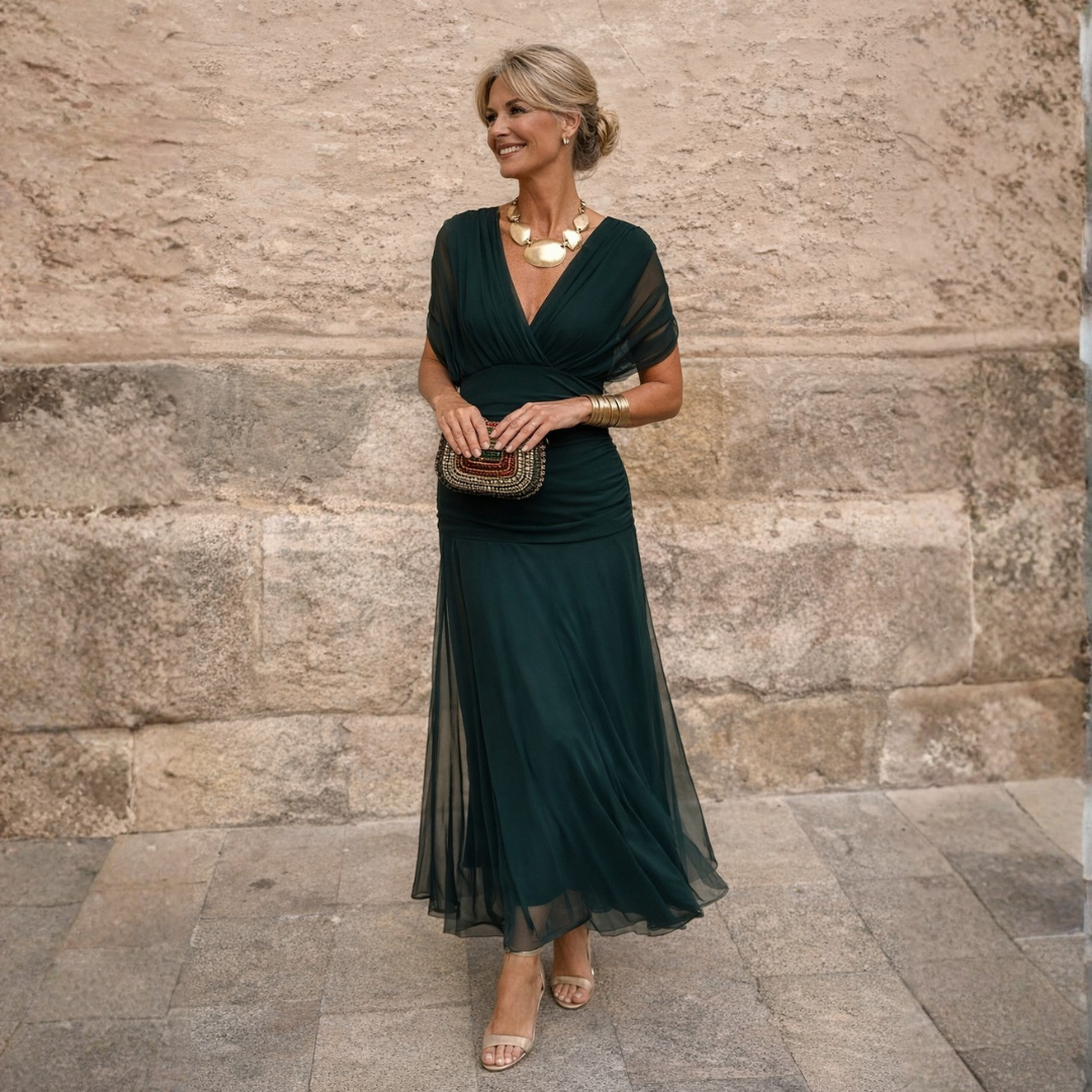 Archer Flow Maxi Dress - Women's in dark green