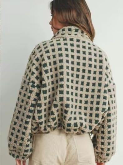Vivienne Check Jacket - Women's in rust