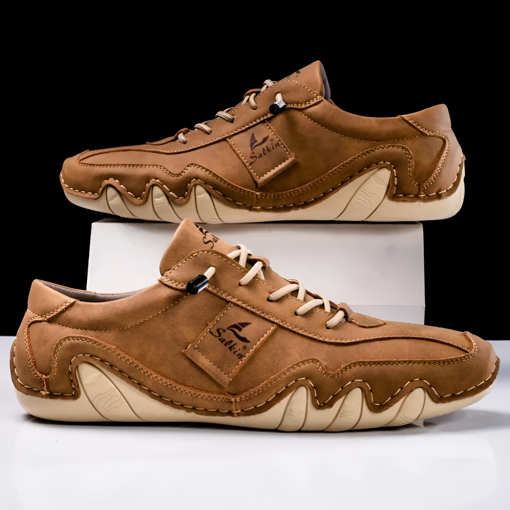 Halden Leather Sneakers - Men's in blue