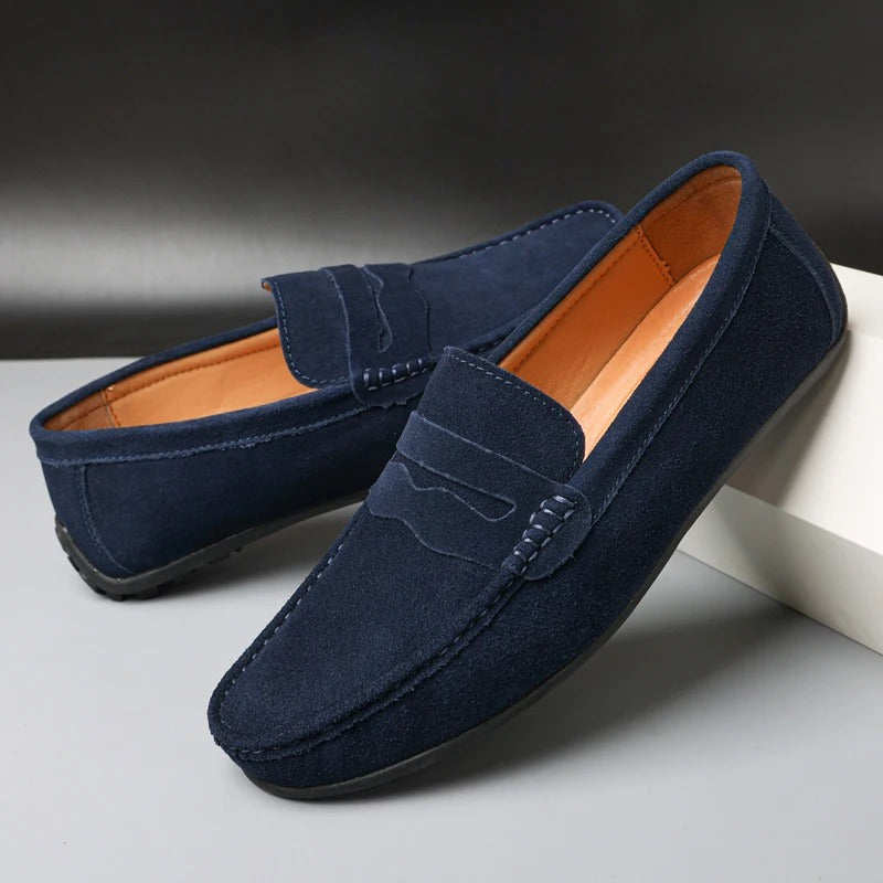 Le Dreux Suede Loafers - Men's