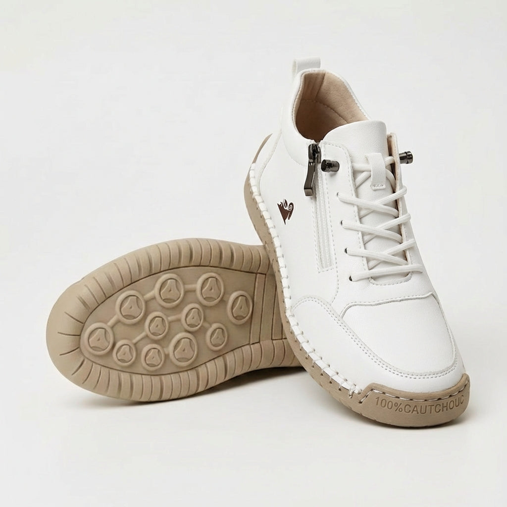 Isla Cushion Sneakers - Women's in white