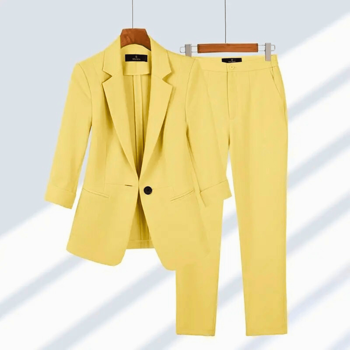 Elsie Tailored Suit - Women's in cream