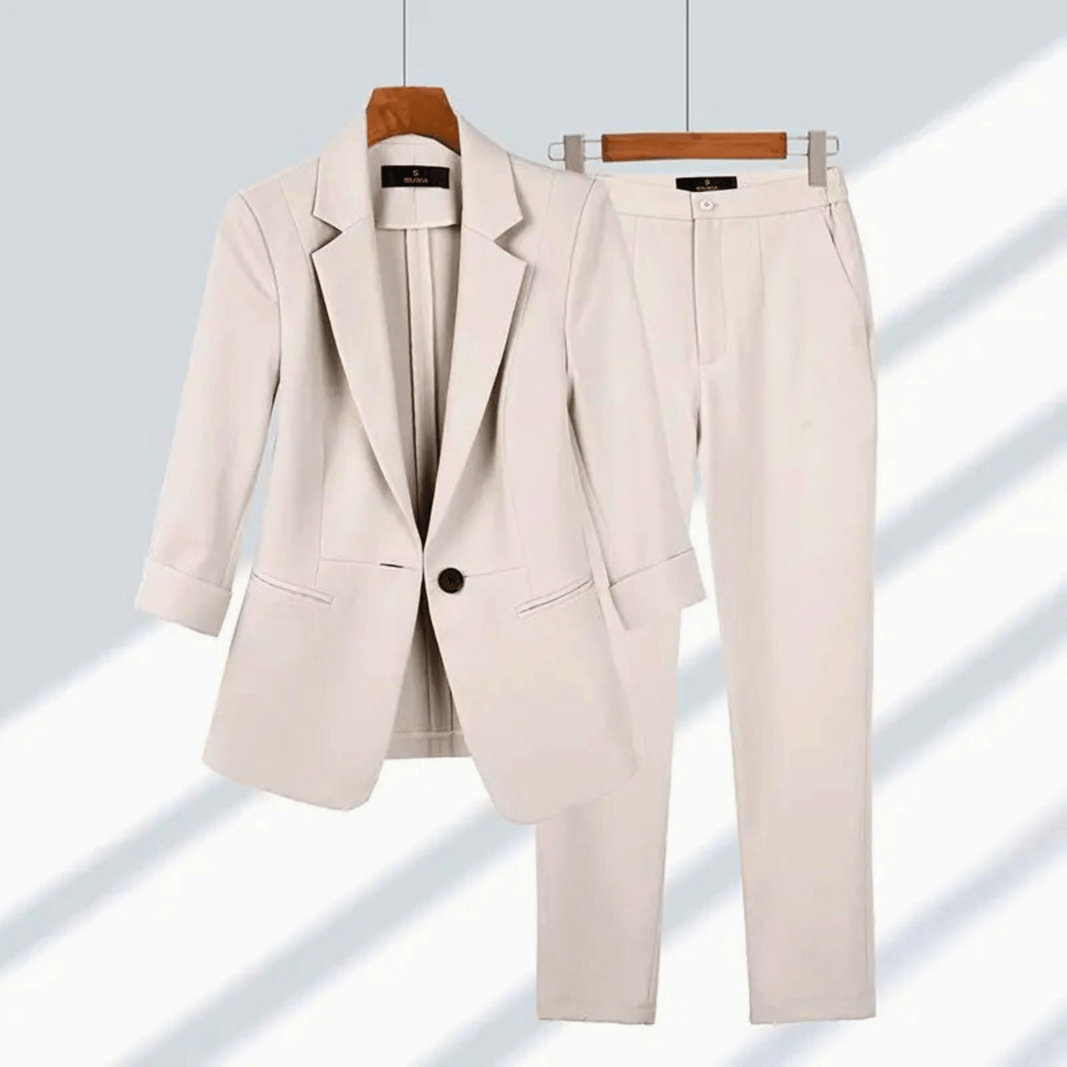 Elsie Tailored Suit - Women's in cream