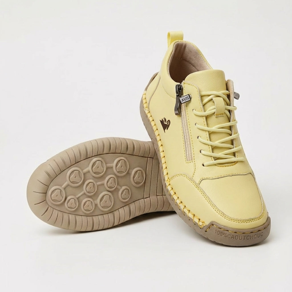 Nina Cushioned Sneakers - Women's in white
