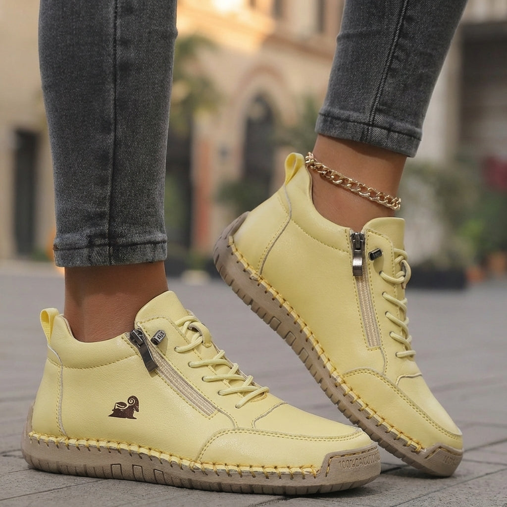 Nina Cushioned Sneakers - Women's in pink