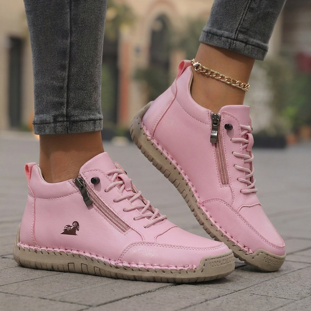 Isla Cushion Sneakers - Women's in khaki