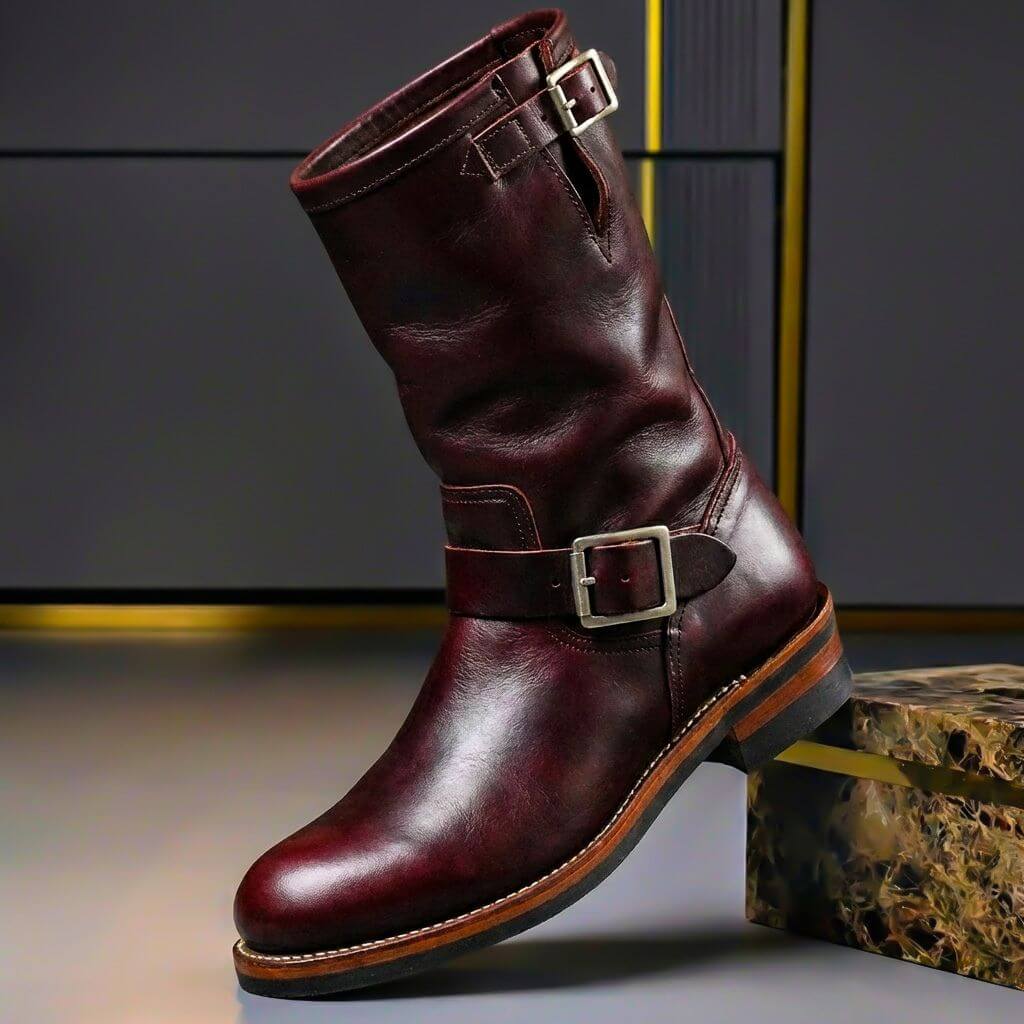 Bancroft Vintage Leather Boots - Men's in retro brown