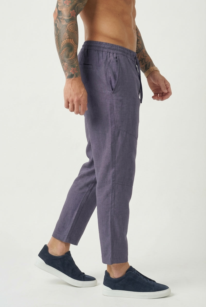 Kyoto Linen Shorts - Men's in blue