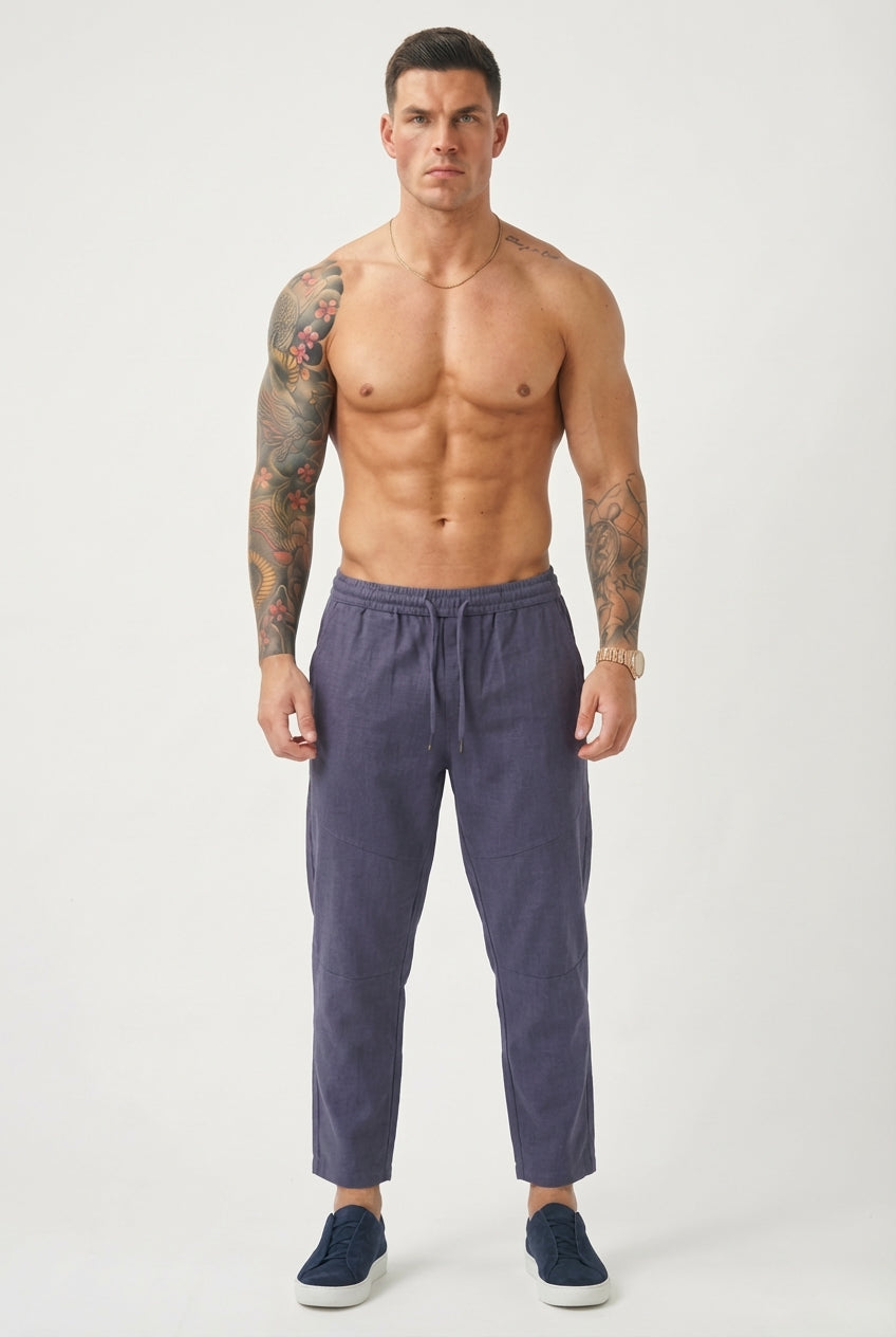 Kyoto Linen Shorts - Men's in blue