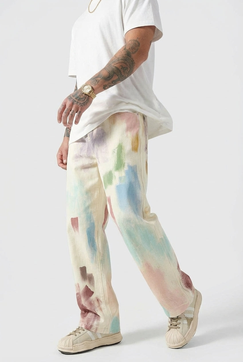 Avenir Painted Pants - Unisex in black