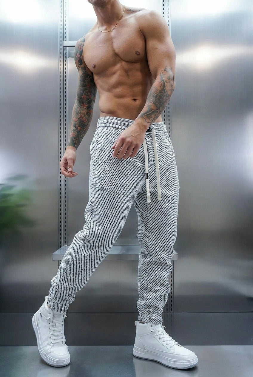Emberon Tapered Joggers - Unisex in silver
