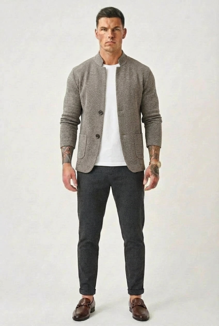 Givalli Refined Cardigan - Unisex in gray