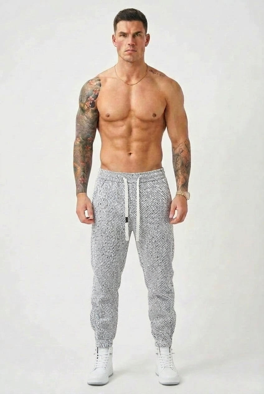 Emberon Tapered Joggers - Unisex in silver